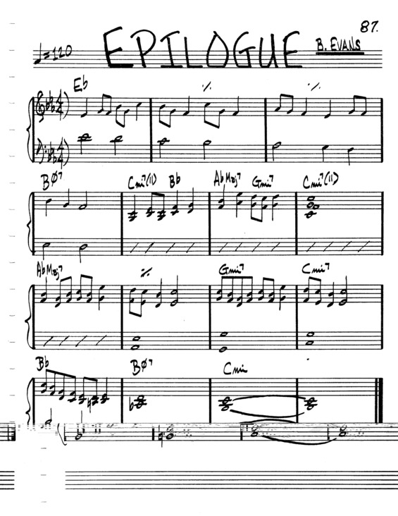 Partitura da música Epilogue v.7