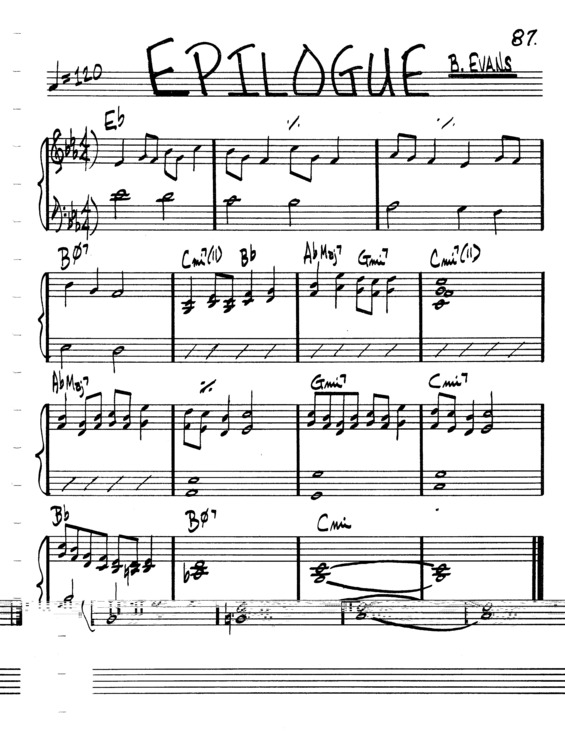 Partitura da música Epilogue v.7