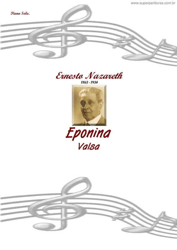 Partitura da música Eponina v.4