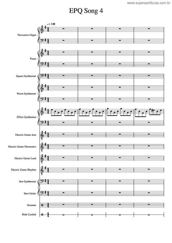 Partitura da música Epq Song 4