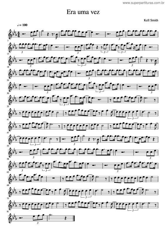 Partitura da música Era Uma Vez Para Violino Violino