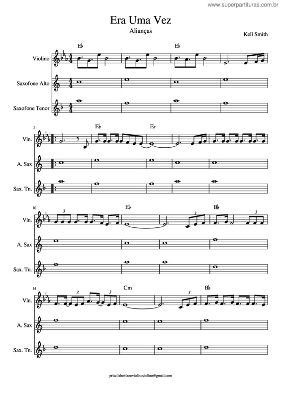 Partitura da música Era Uma Vez v.17
