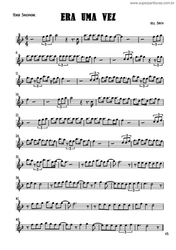 Deslizes - Fagner - Partitura para Saxofone Tenor Soprano (Bb)