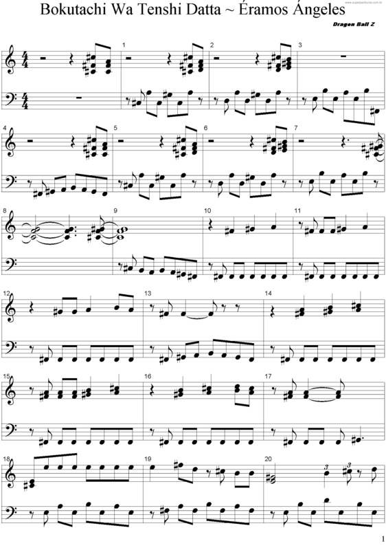 Partitura da música Éramos Ángeles