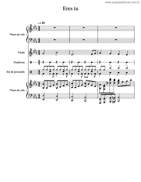 Partitura da música Eres Tu 2