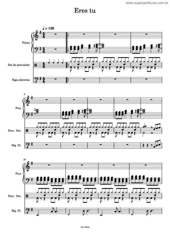Partitura da música Eres_Tu Danilo Montero