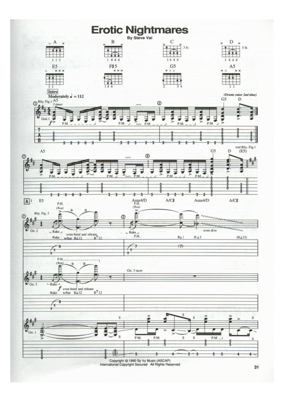 Partitura da música Erotic Nightmares