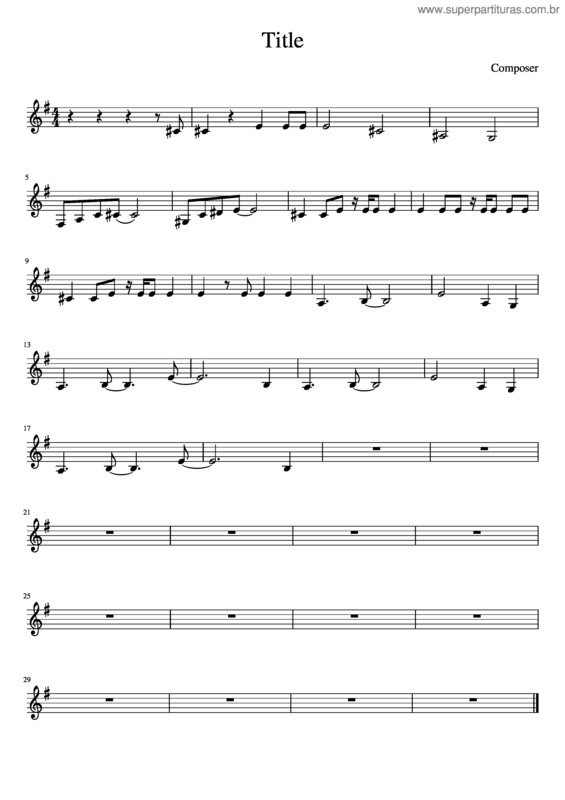 Partitura da música Escape ~Misia