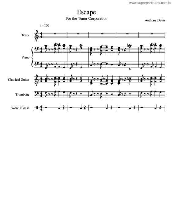 Partitura da música Escape v.12