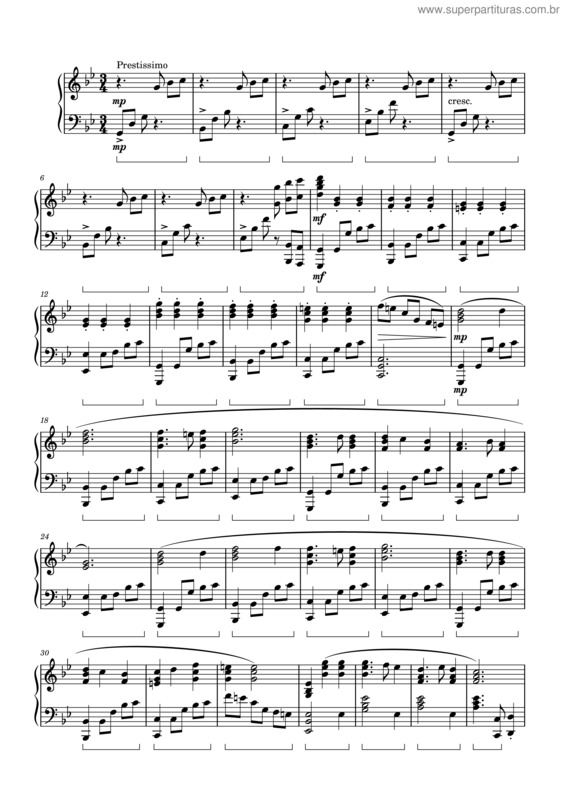 Partitura da música Escape v.6
