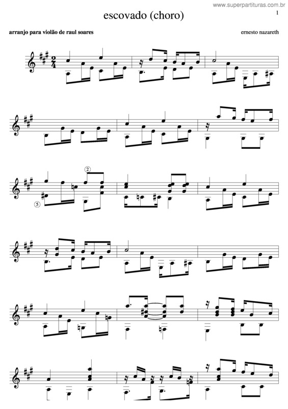 Partitura da música Escovado v.4