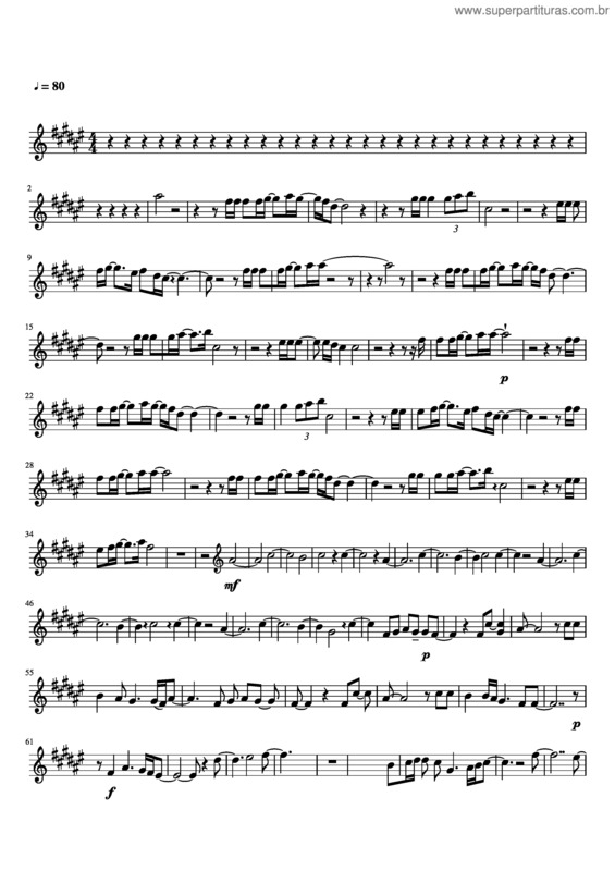 Partitura da música Escudo