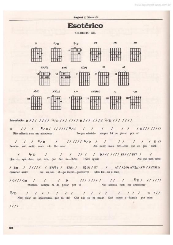 Partitura da música Esotérico v.2