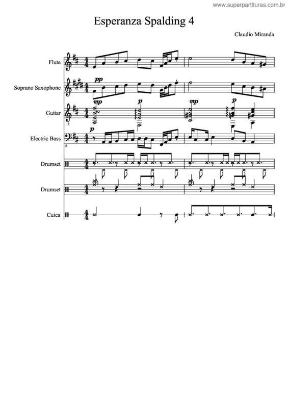 Partitura da música Esperanza Esperança