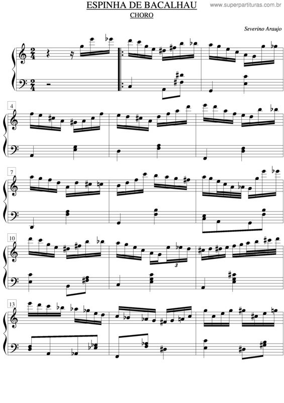Partitura da música Espinha De Bacalhau v.8