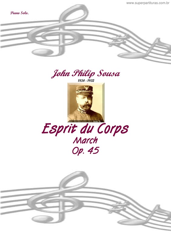 Partitura da música Esprit du Corps