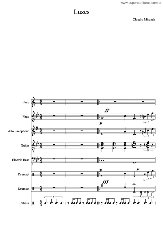 Partitura da música Essa Luz