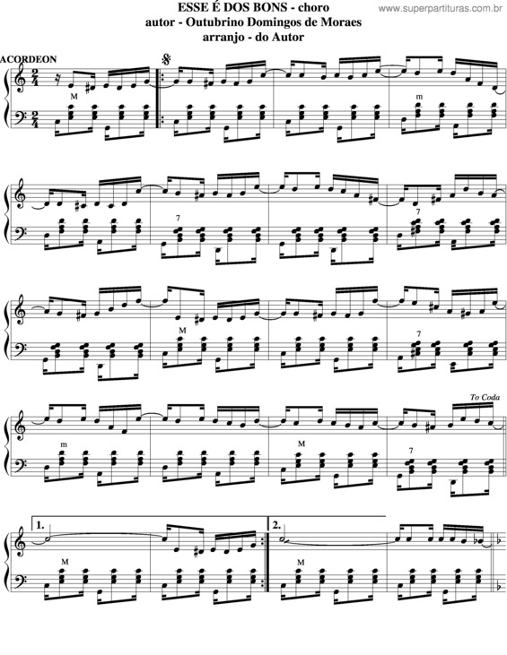 Partitura da música Esse É Dos Bons v.4