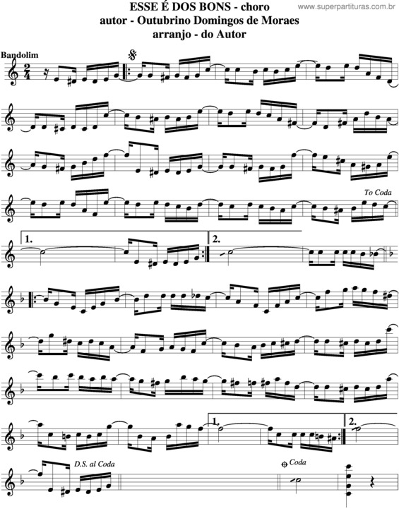 Partitura da música Êsse É Dos Bons v.5