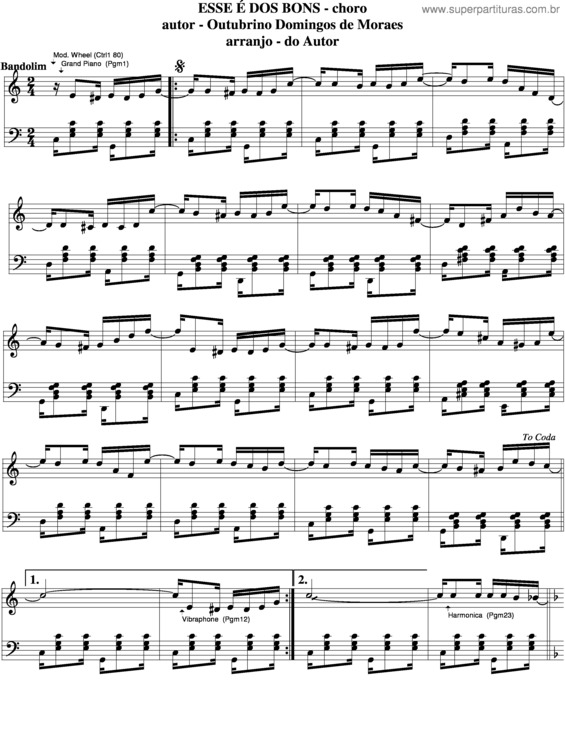 Partitura da música Esse É Dos Bons v.6