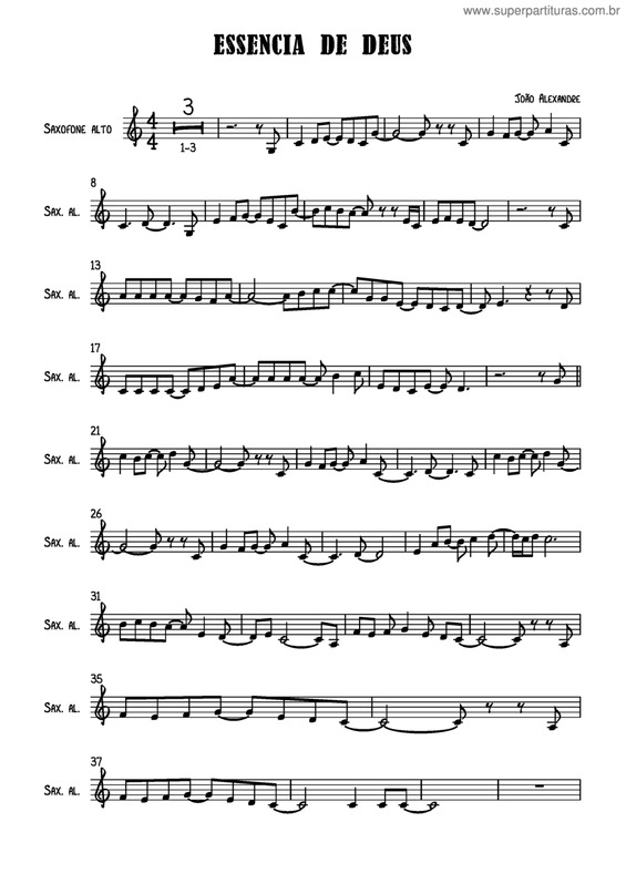 Partitura da música Essência De Deus v.6