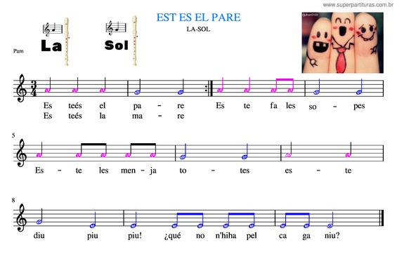Partitura da música Est Es El Pare