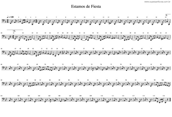 Partitura da música Estamos De Fiesta