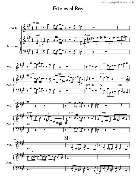Partitura da música Este Es El Rey