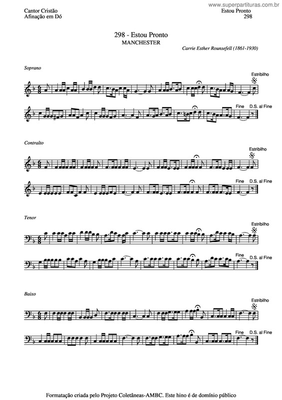 Partitura da música Estou Pronto v.2