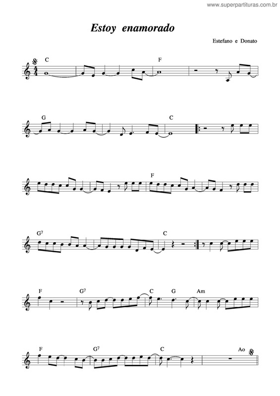 Partitura da música Estoy Enamorado v.2