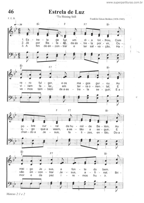 Partitura da música Estrela De Luz