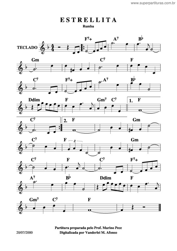 Partitura da música Estrellita v.3