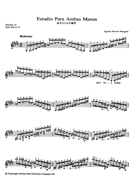 Partitura da música Estudio Para Ambas Manos