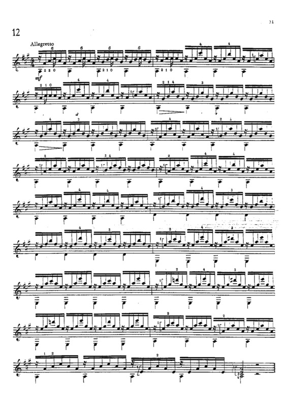 Partitura da música Estudo 12 Op 48