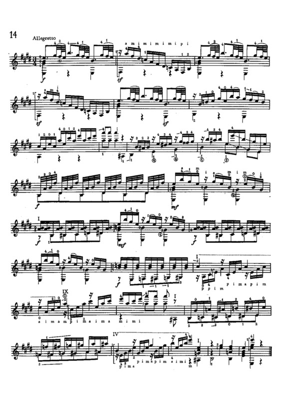 Partitura da música Estudo 14 Op 48
