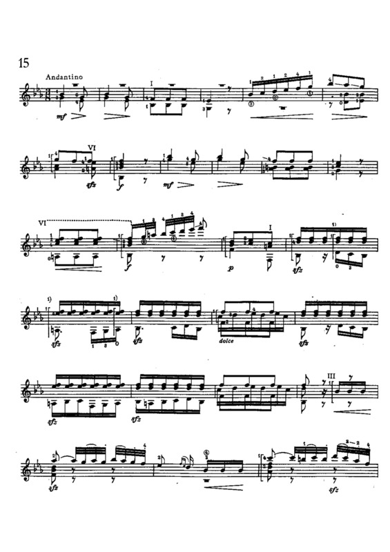Partitura da música Estudo 15 Op 48