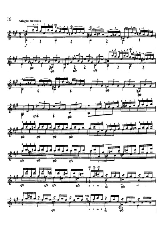 Partitura da música Estudo 16 Op 48