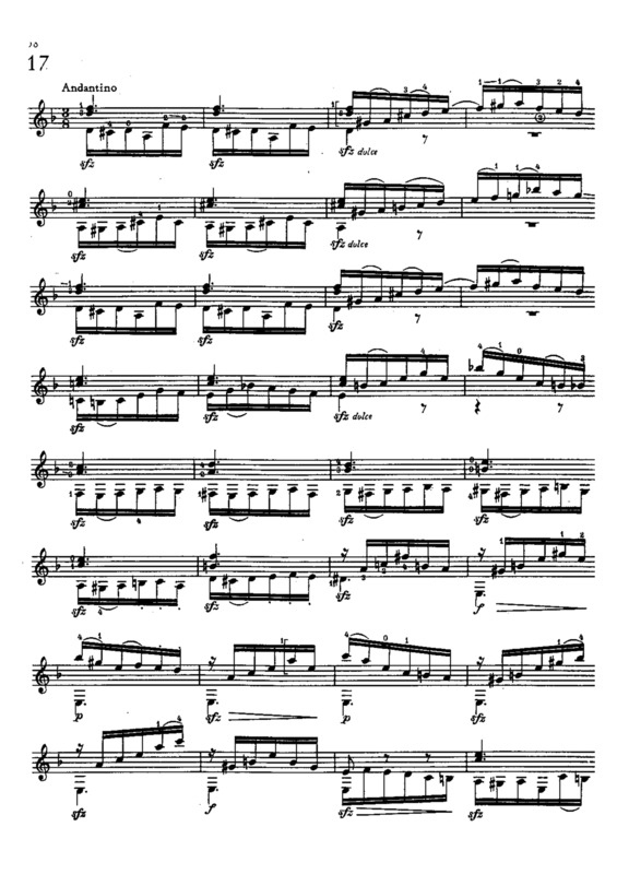 Partitura da música Estudo 17 Op 48