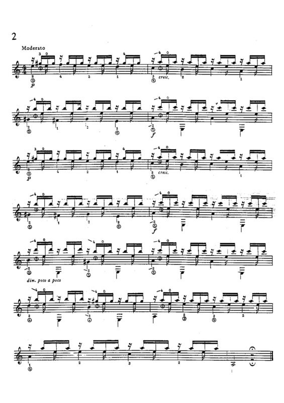 Partitura da música Estudo 2 Op 48