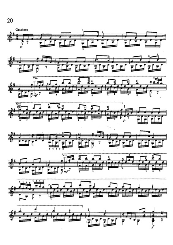 Partitura da música Estudo 20 Op 48