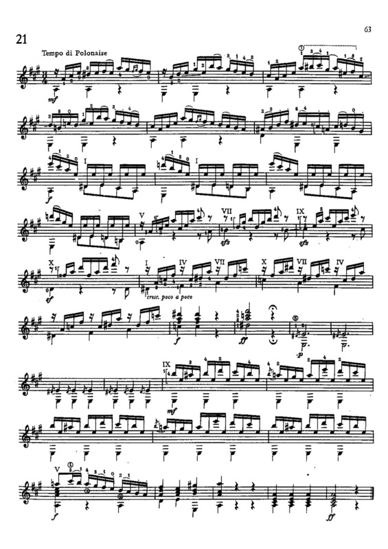 Partitura da música Estudo 21 Op 48