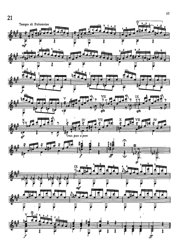 Partitura da música Estudo 21 Op 48