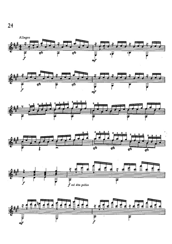 Partitura da música Estudo 24 Op 48