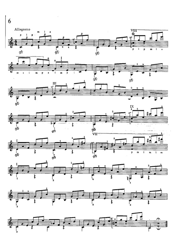 Partitura da música Estudo 6 Op 48