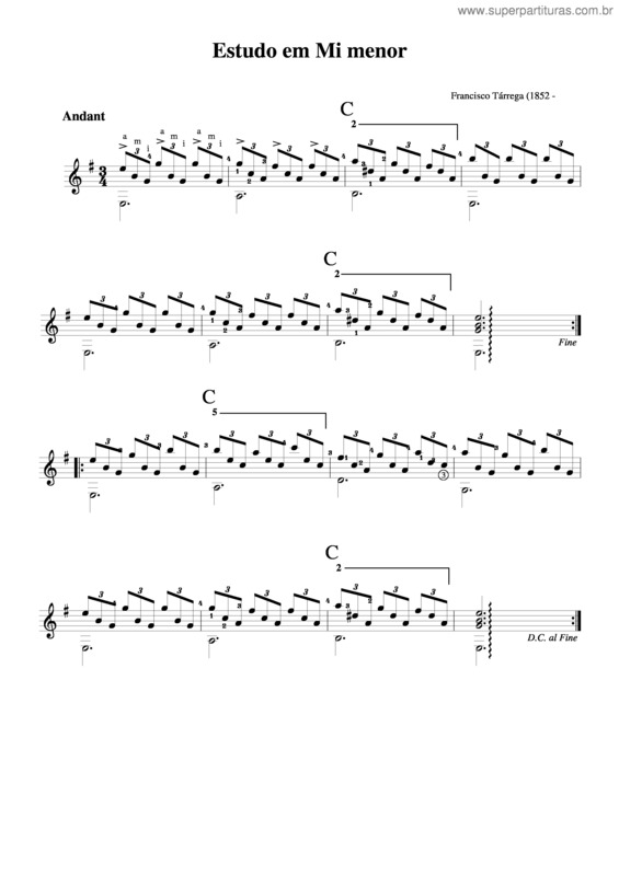 Estudos de Cifras e melodias para violão e teclado