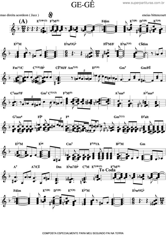 Partitura da música Estudo v.3