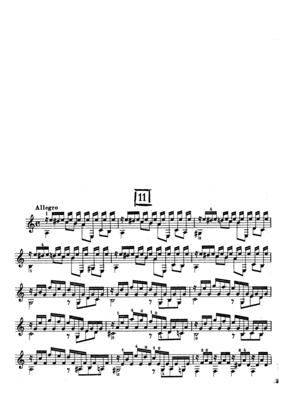 Partitura da música Estudos Op 100 Nr 11