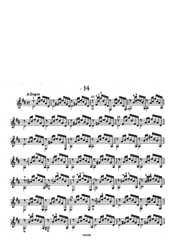 Partitura da música Estudos Op 100 Nr 14