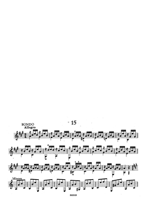 Partitura da música Estudos Op 100 Nr 15