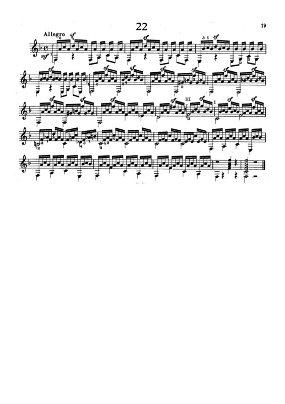 Partitura da música Estudos Op 100 Nr 22